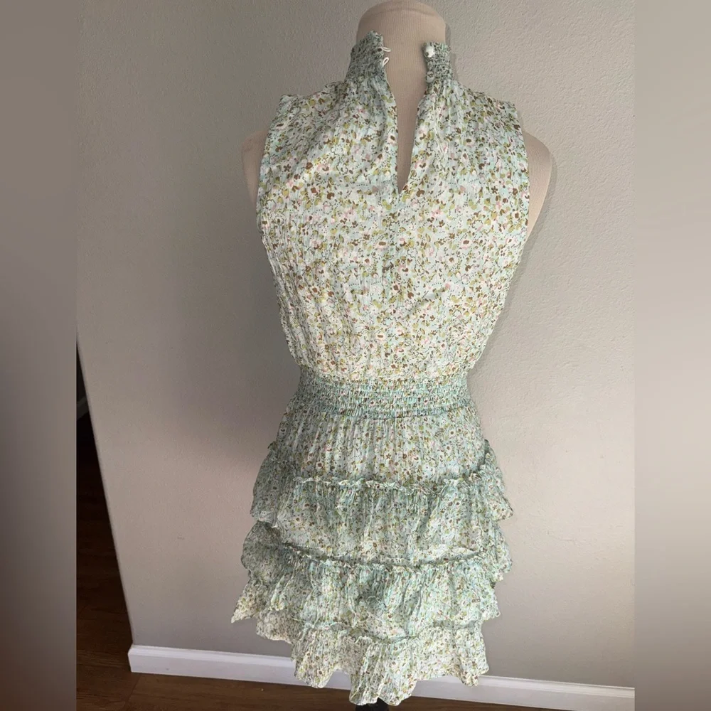 1.State Floral Tiered Mini Dress women’s size small - Picture 11 of 13